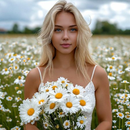 Красивая блондинка