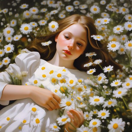 Фотосессия с ромашками