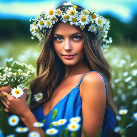 Венок из ромашек