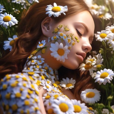 Фотосессия с ромашками