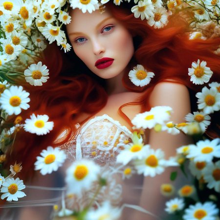 Рыжая волосы