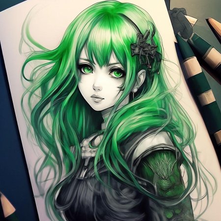 Персонажи с зелеными волосами