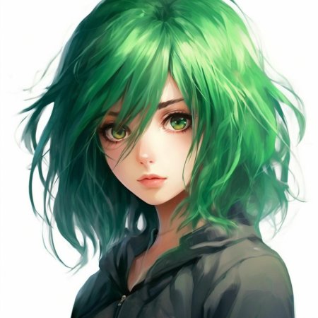 Волосы аниме девушки