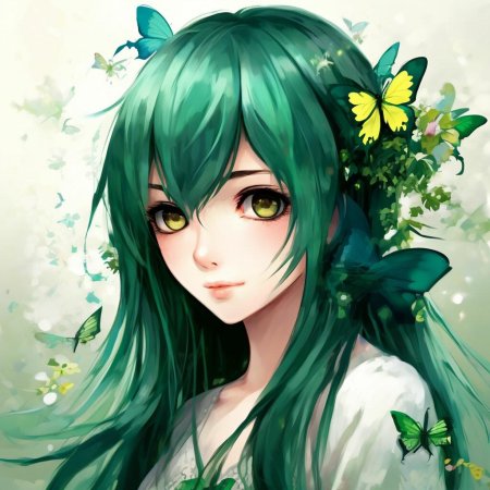 Аниме с зелеными волосами