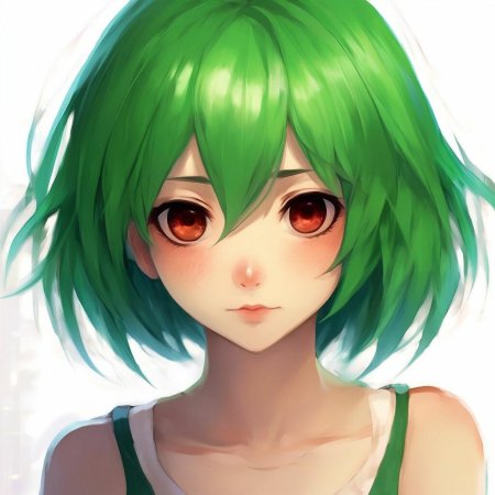 Аниме зеленое