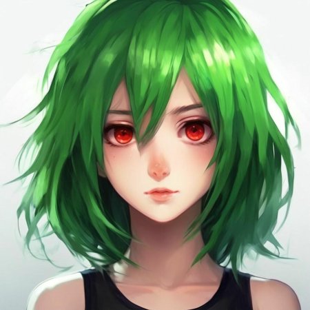Аниме персонажи с зелеными волосами