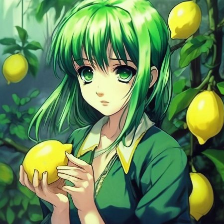 Аниме с зелеными волосами