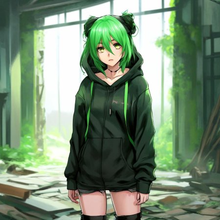 Зеленая девушка