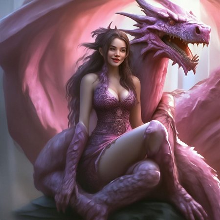 Девушка с драконом