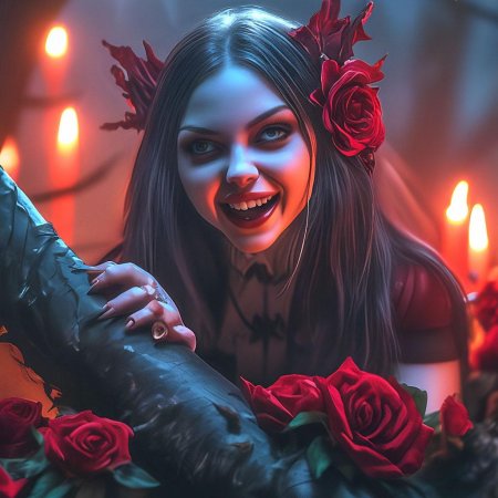 Девушка вампир