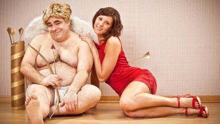 Полные мужчина и женщина