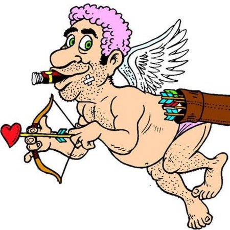 Карикатура с днем Валентина