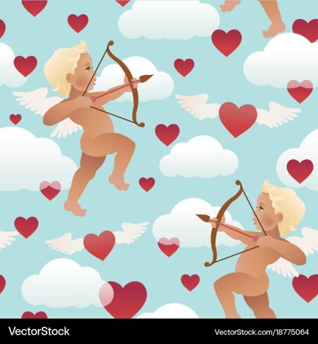 Купидончики на день Святого Валентина