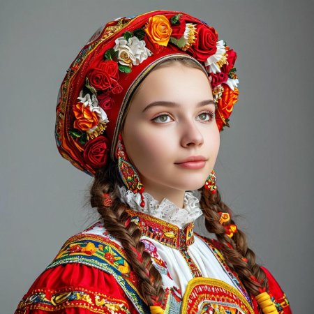 Русско народная девушка