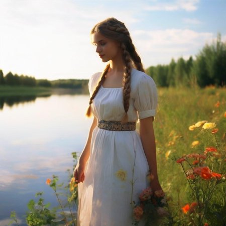 Девушка крестьянка