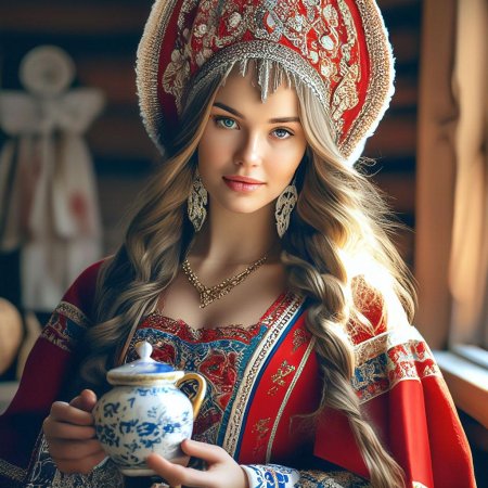 Фотосессия русская красавица