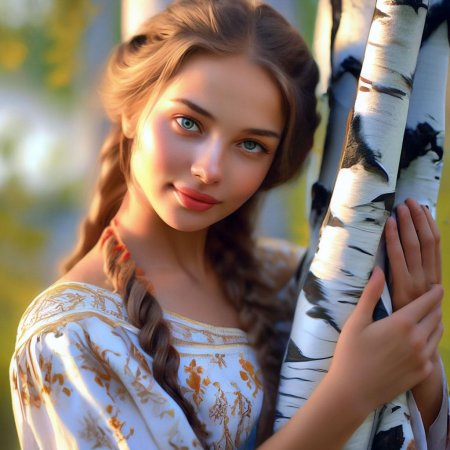 Красивая славянская девушка