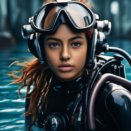 Девушка дайвер