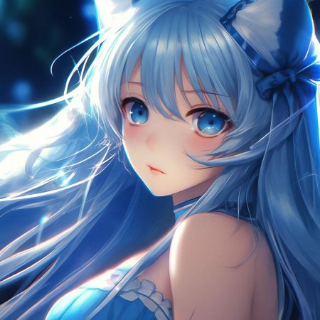 Красивая аниме девушка