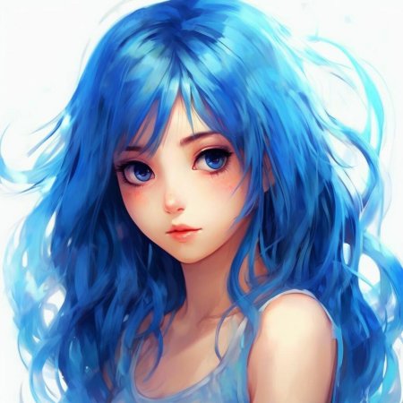 Аниме с синими волосами