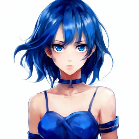 Аниме синее