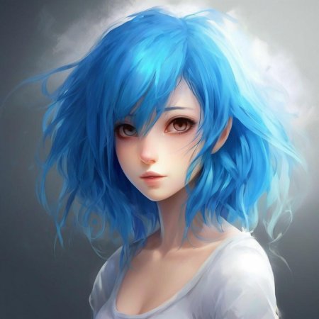 Аниме с синими волосами