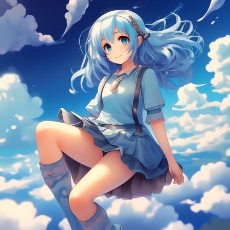 Милая аниме девушка