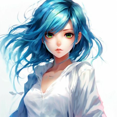 Красивая аниме девушка