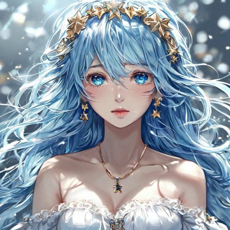 Красивая аниме девушка