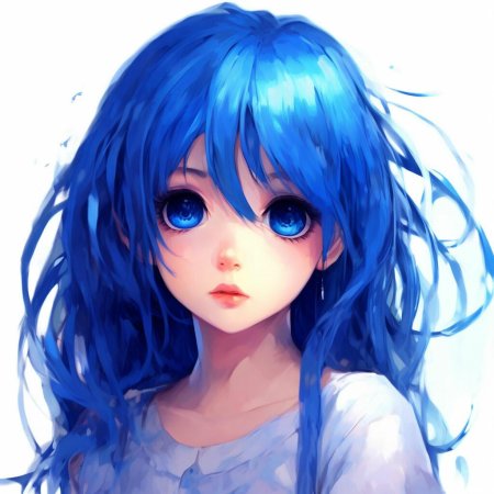 Аниме с синими волосами