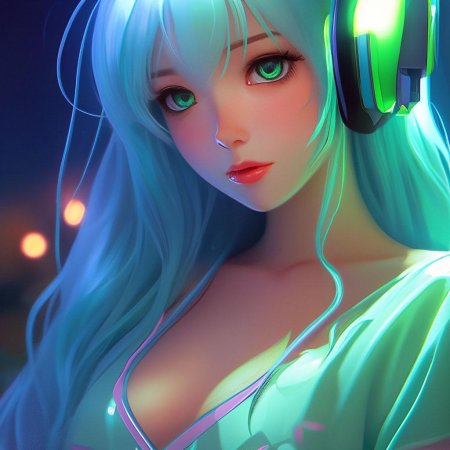 Милая аниме девочка