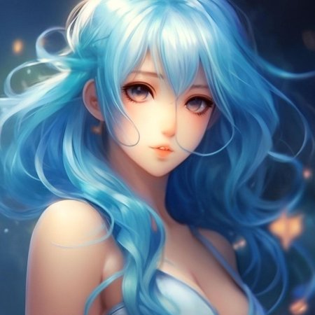 Красивая девушка аниме