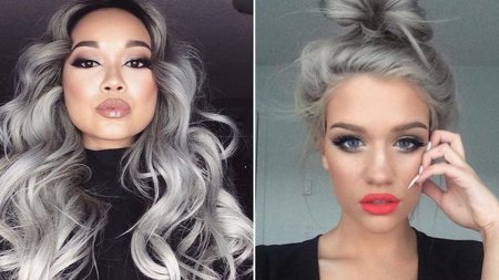 Седые волосы тренд