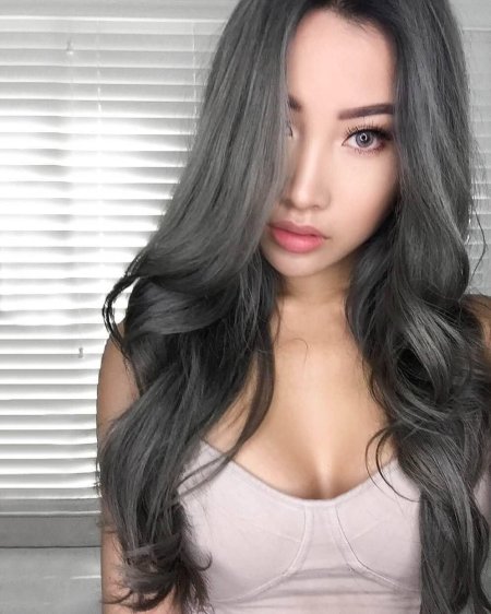 Пепельно серый цвет волос