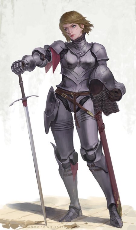 Женщина воин арт