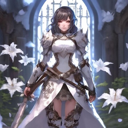 Аниме девушка в доспехах