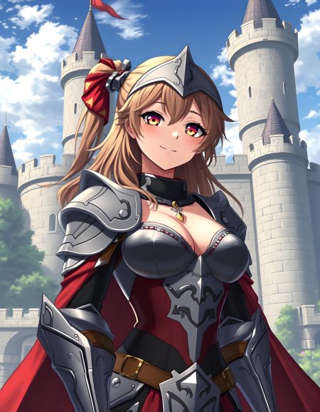 Девушка рыцарь аниме