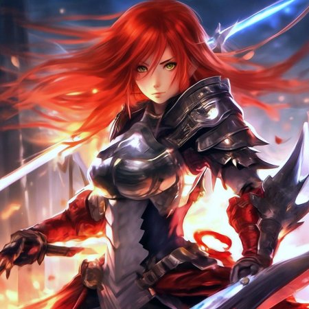 Аниме воительница