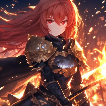 Аниме девушка рыцарь