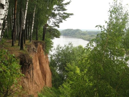 Река Днепр высокий берег