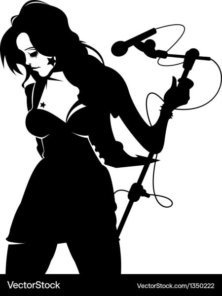 Девушка с микрофоном