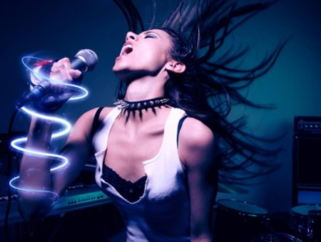 Караоке девушка