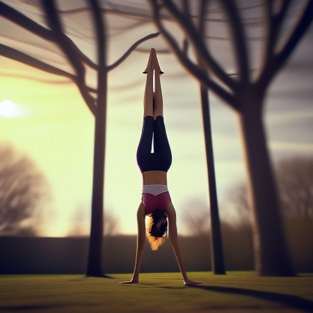 Красивая девушка йога