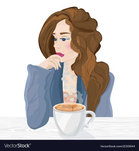 Девушка с кофе