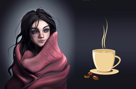 Девушка с кофе
