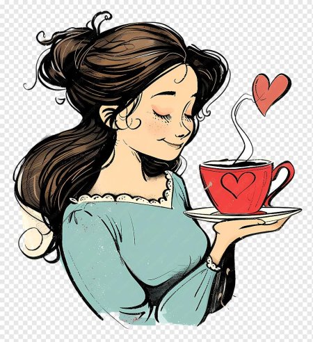 Женщина с кофе