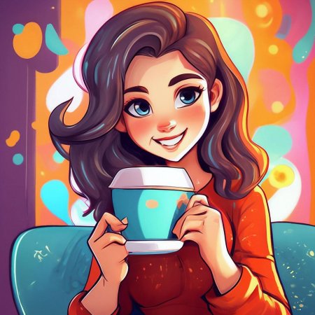 Мультяшная девушка