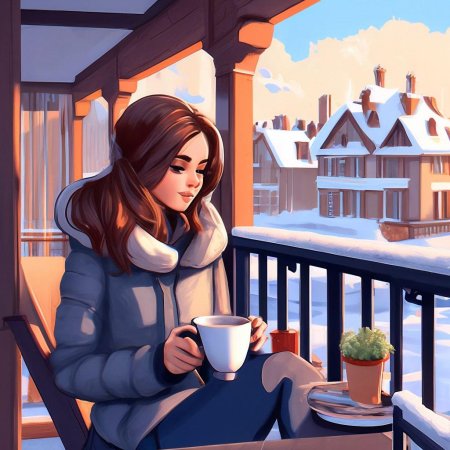 Девушка кофе