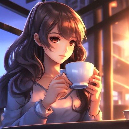 Девушка с чаем