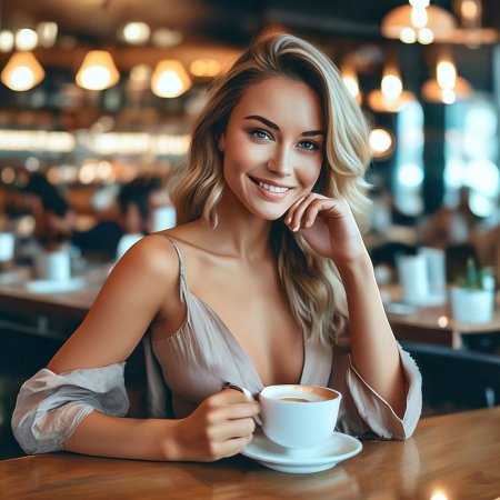 Девушка в ресторане